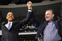 Barack Obama and Tim Kaine.